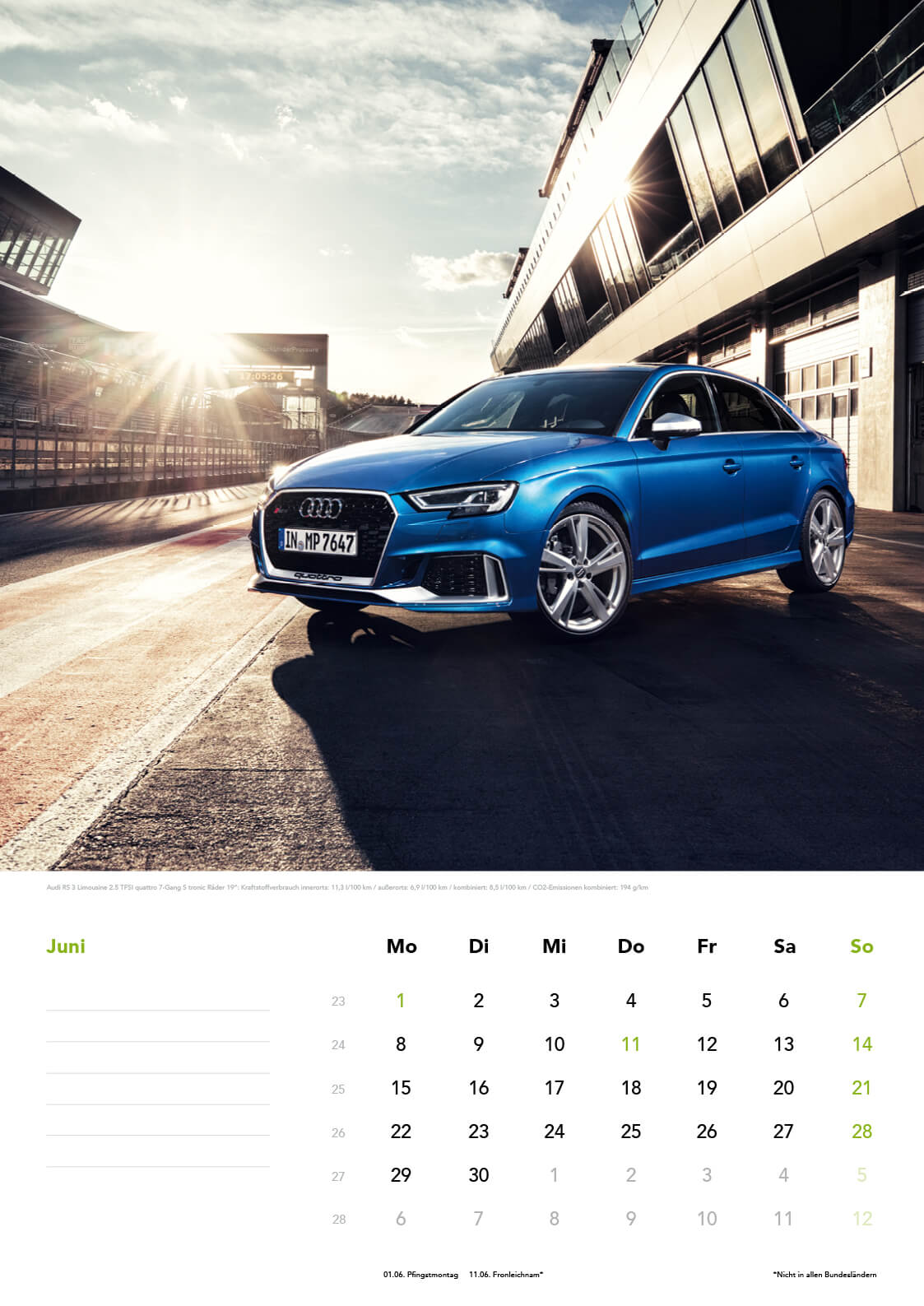 Audi Zentrum Wandkalender 2020