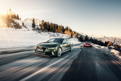 Audi RS7 Sportback Car2Car Shooting