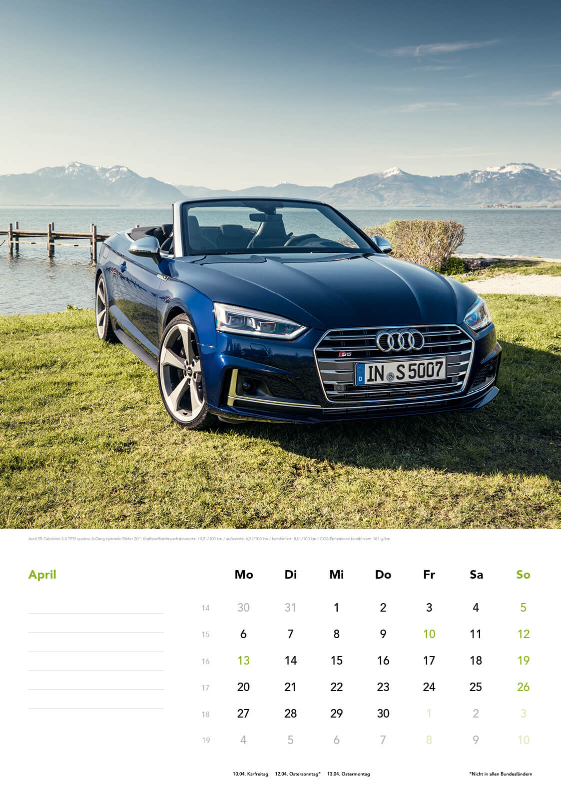 Audi Zwickau Kalender 2020