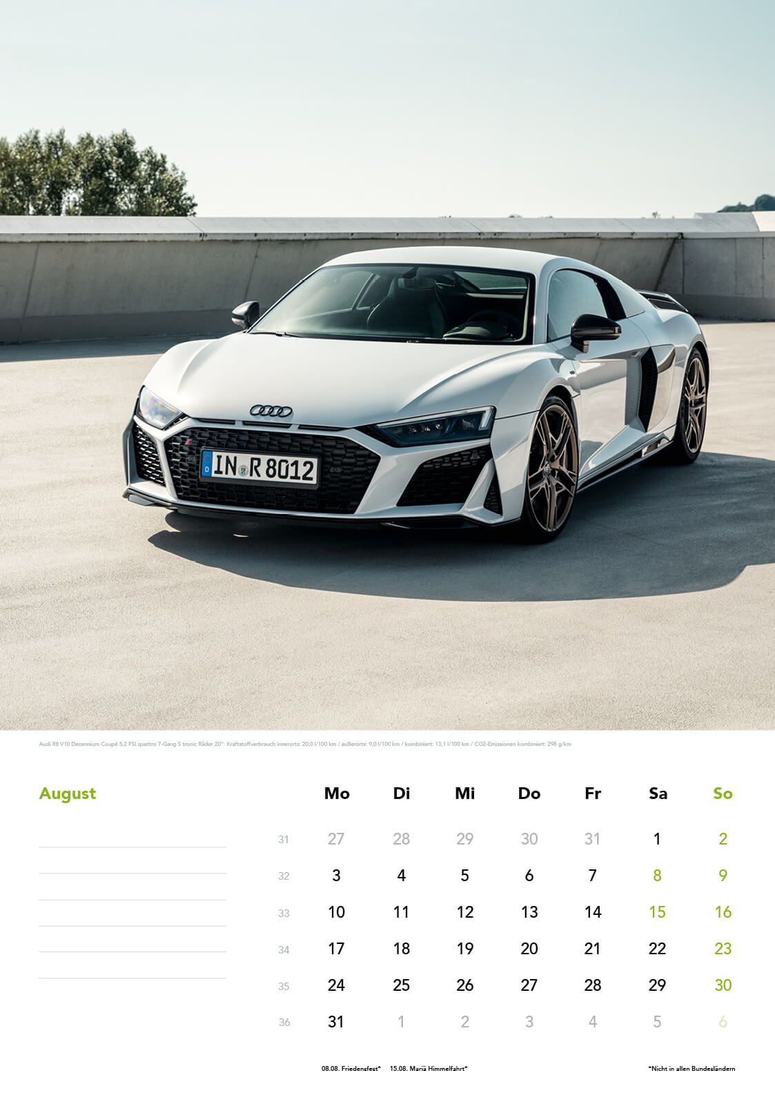 Audi Tradition Kalender 2020
