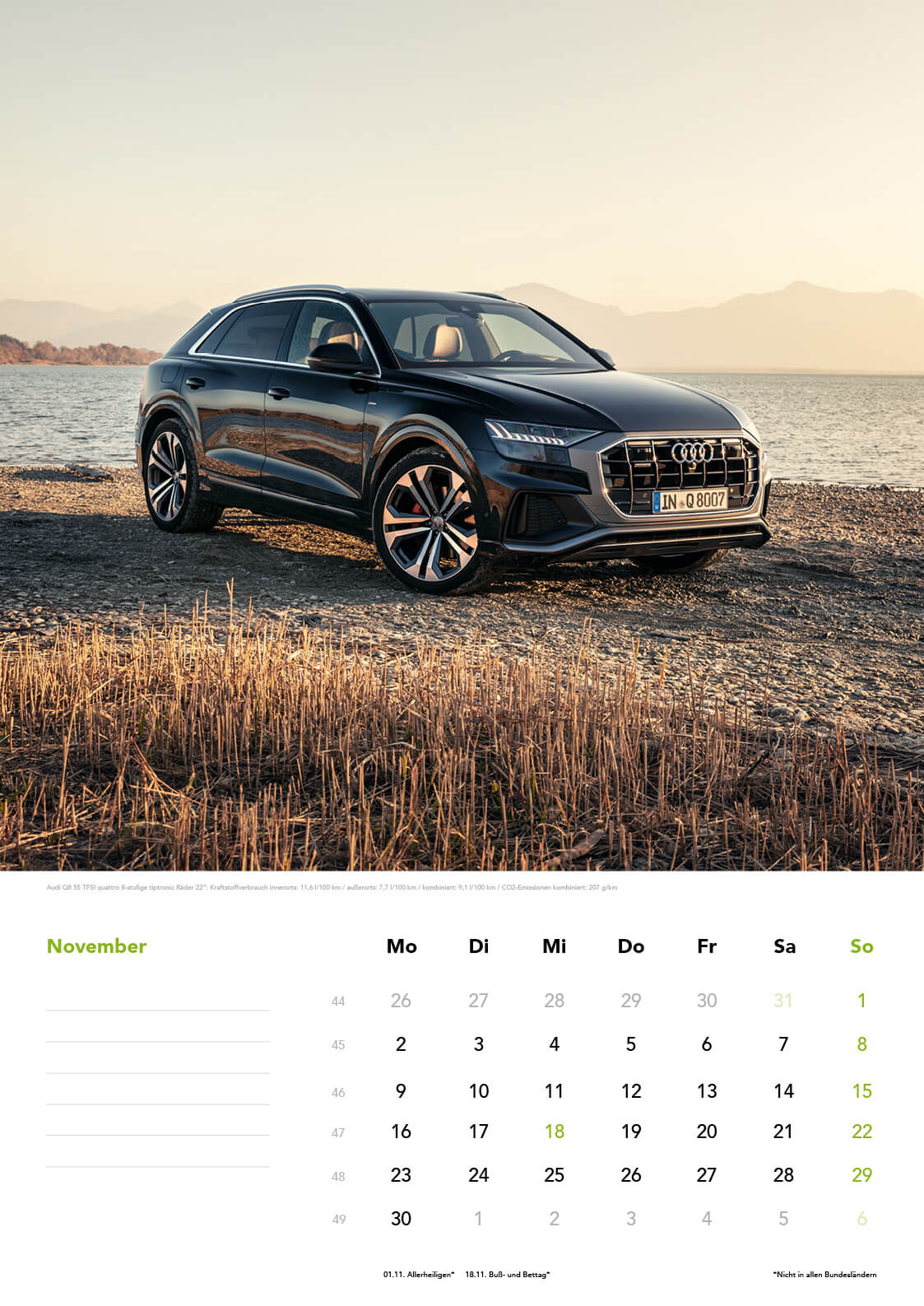 SUV Kalender Format DIN A3