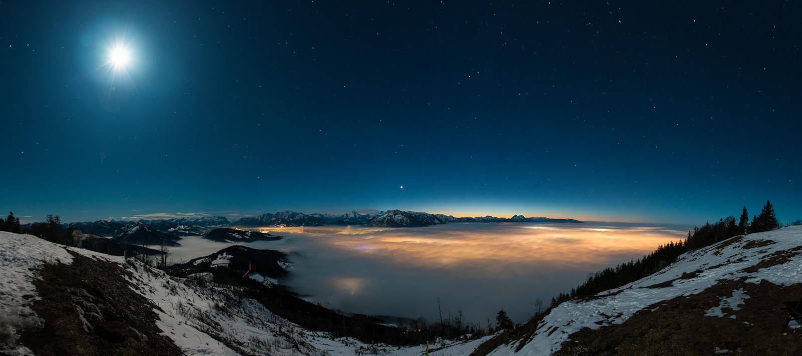 Blick auf Salzburg vom Gaisberg