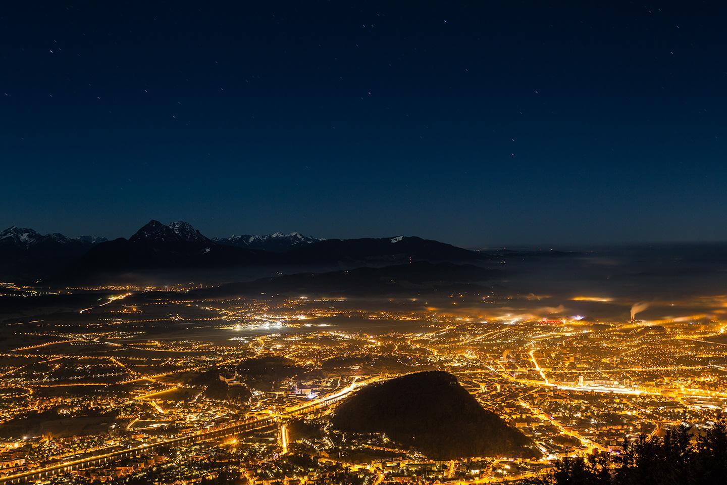 Salzburg bei Nacht