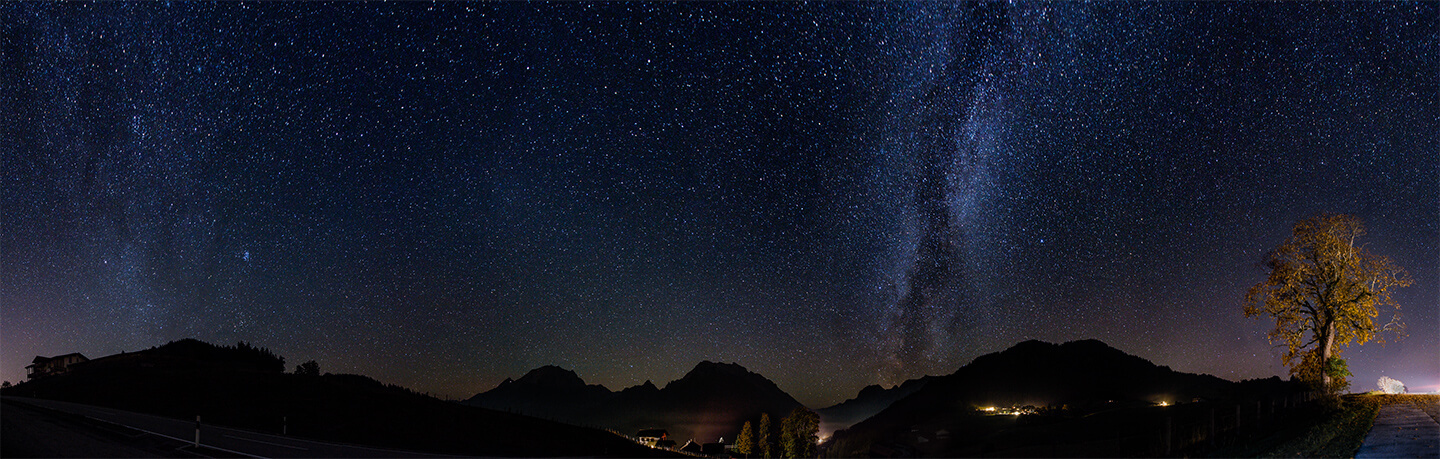 Sternenhimmel in den Alpen