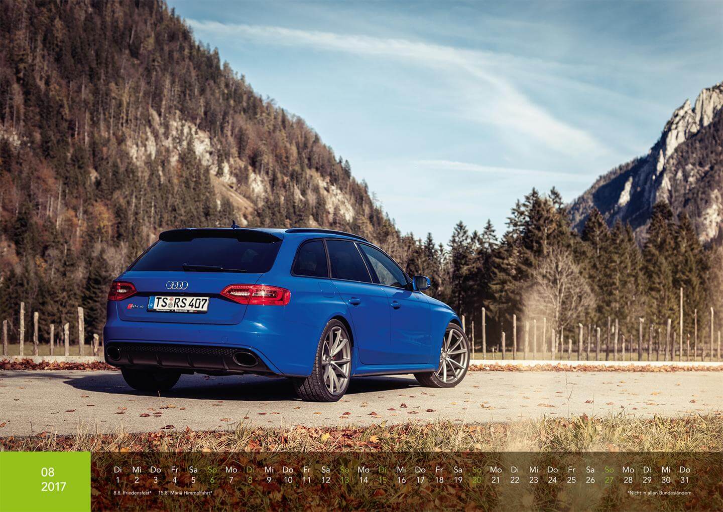 Audi Kalender 2017 - Audi RS4 Nogaro Selection