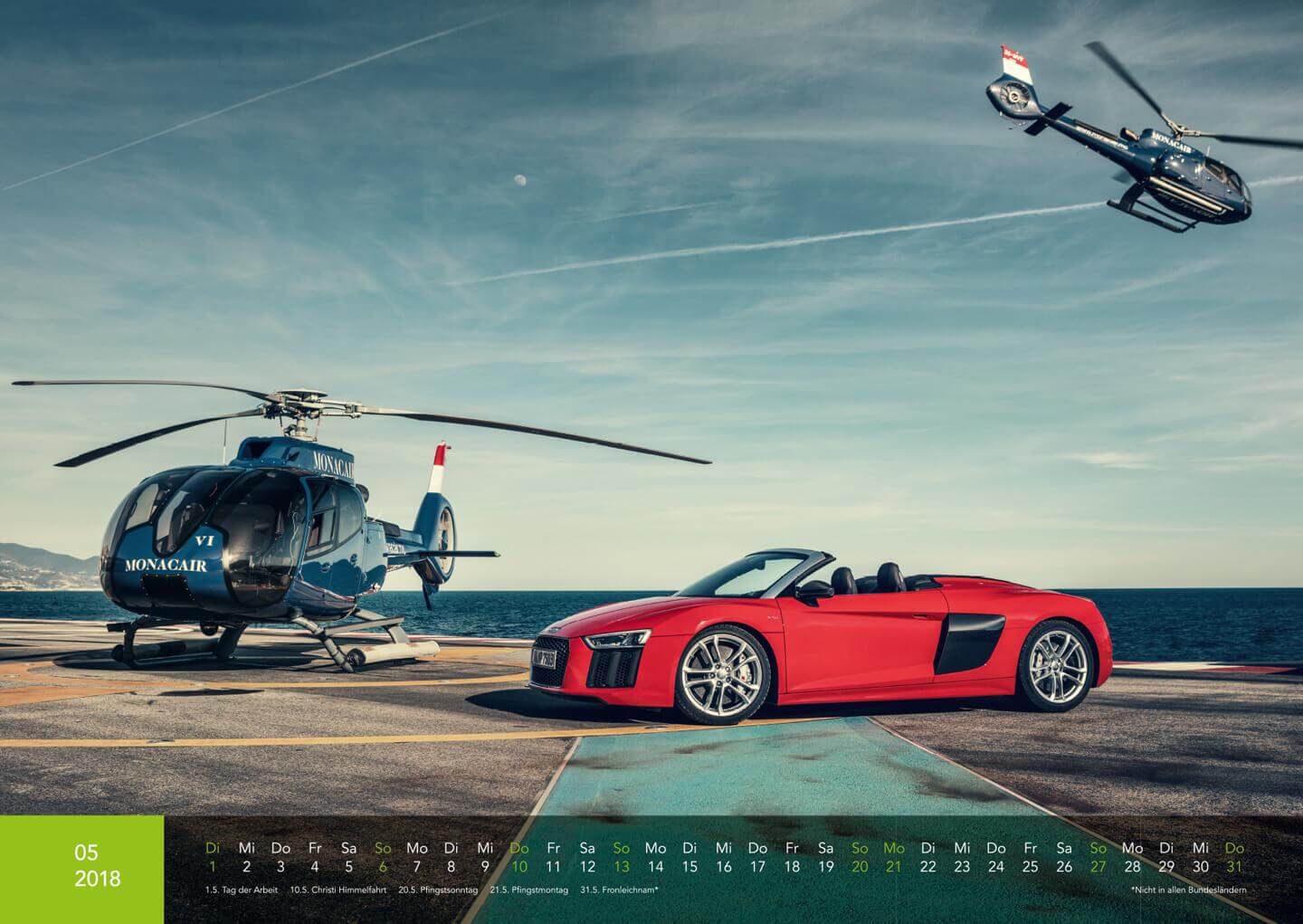 Audi Kalender 2018 - Audi R8 Spyder