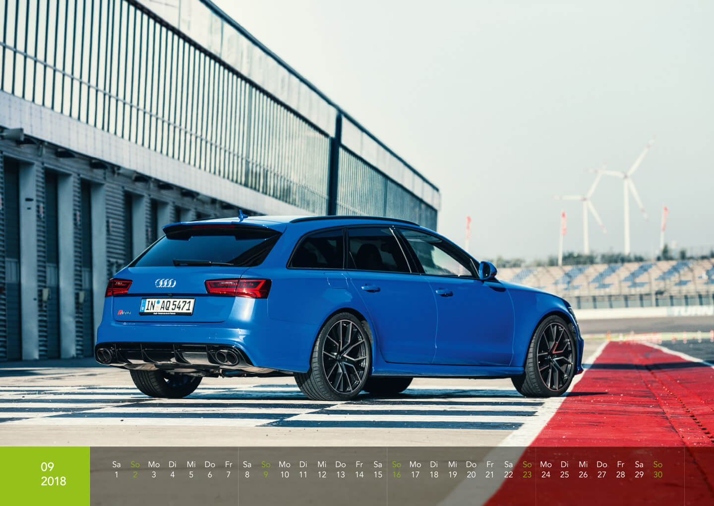 Audi Kalender Dresden 2018 - RS6 Performance Nogaro Edition am Lausitzring