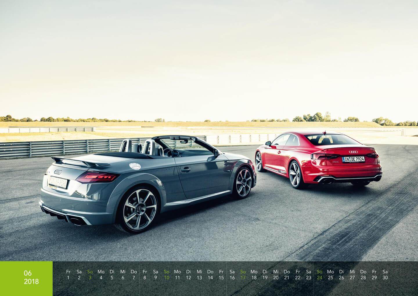 Audi Dresden Kalender 2018 - Audi TTRS Roadster + RS5