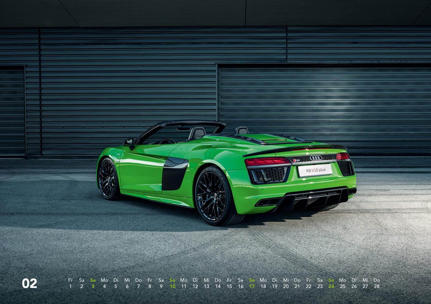 Audi Kalender 2019 - Audi R8 Spyder V10 Plus