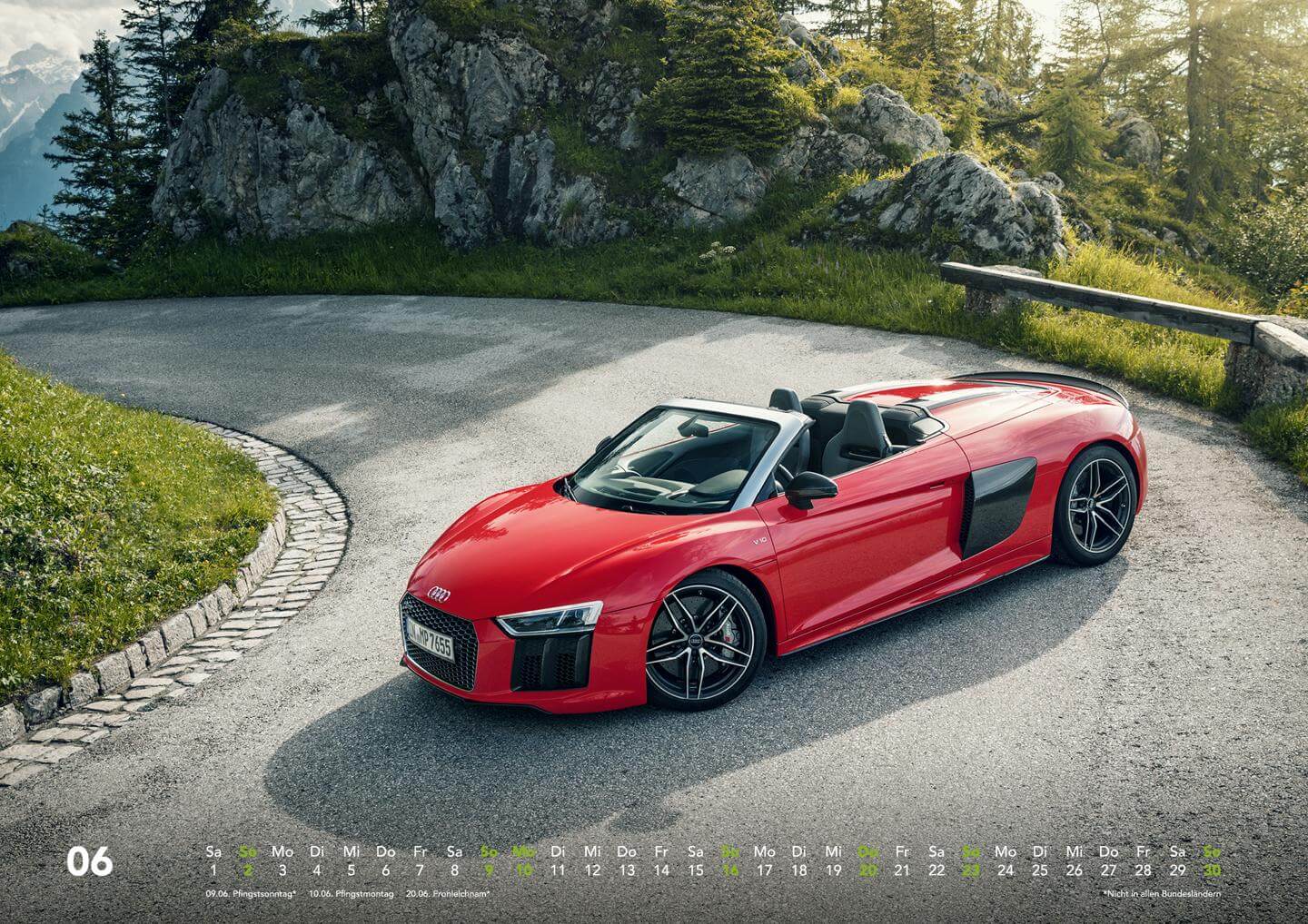 Audi Kalender 2019 - Audi R8 Spyder V10 Plus