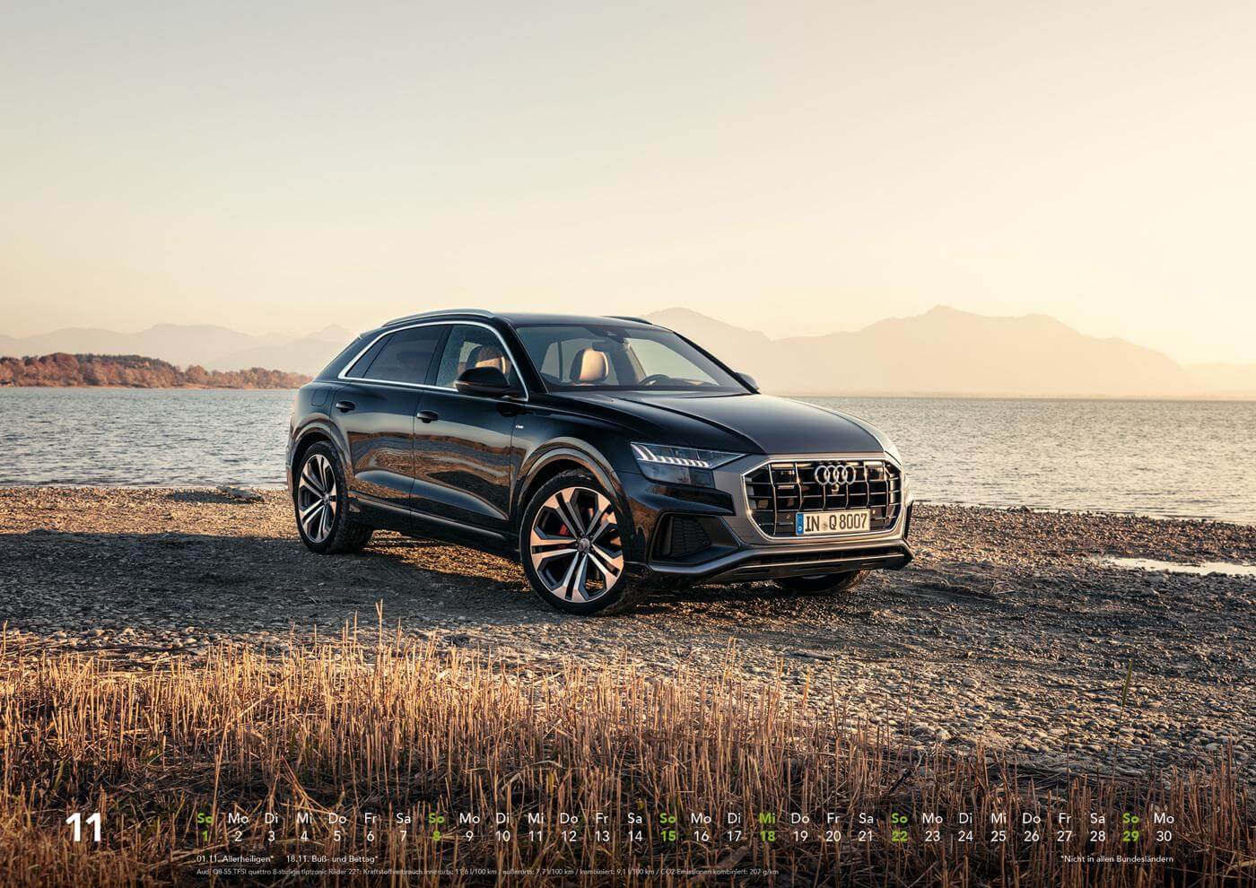 Audi Wandkalender 2020 - Q8 55 TFSI