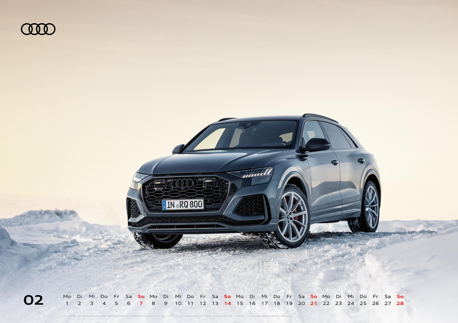 Audi Kalender 2021 Februar