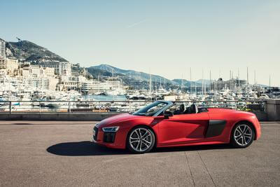 Audi R8 Spyder in Monaco Hafen