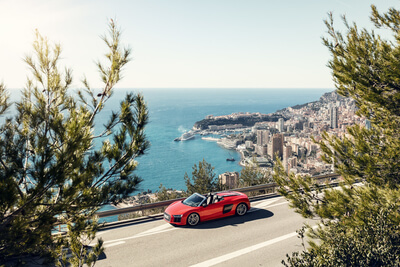 Audi R8 Spyder in Monaco 