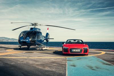 Audi R8 Spyder - Monacair Heliport