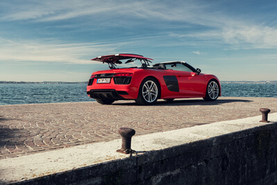 Audi R8 Spyder - Gardasee in Italien