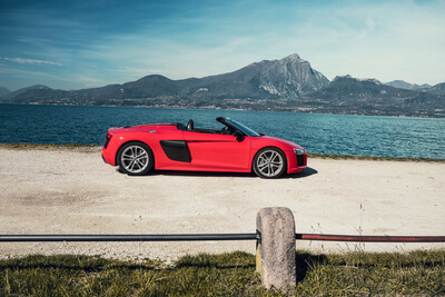 Audi R8 Spyder - Gardasee in Italien