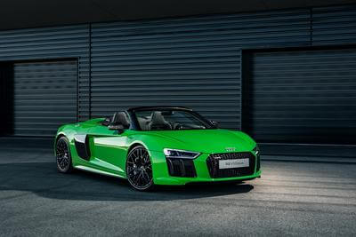 Audi R8 Spyder V10+ in Micrommata Green