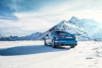 Audi RS3 Limousine auf dem Großglockner