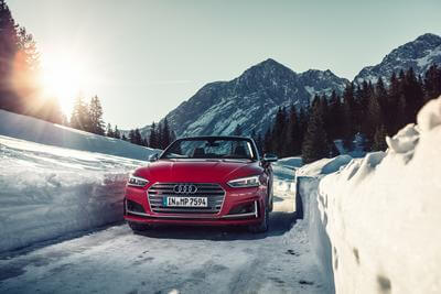 Audi S5 Cabrio Wintershooting