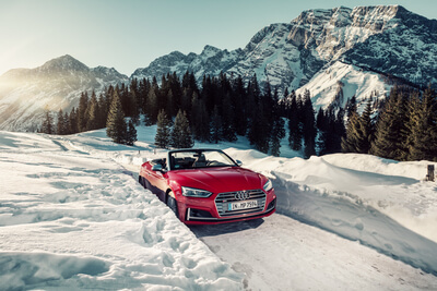 Audi S5 Cabrio im Winter