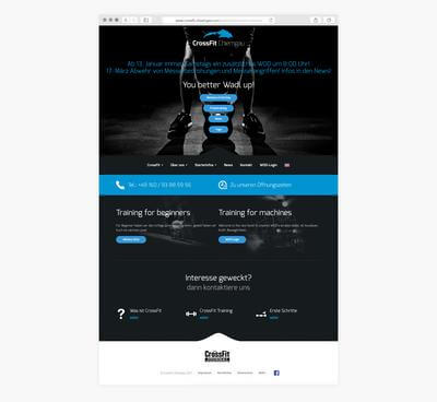 Webdesign - CrossFit Chiemgau Webdesign Screendesign Traunstein