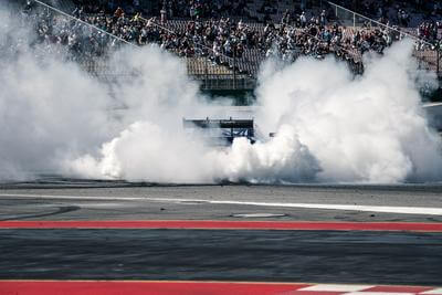 Mattias Ekström - Burnout im Hockenheim