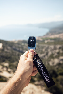 Mercedes Schlüssel in Sardinien