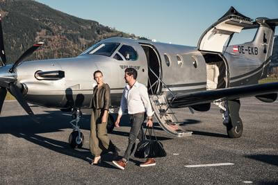 Kitzbühel Airways in Zell am See - Pilatus PC-12 NG