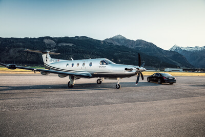 Kitzbühel Airways in Zell am See - Pilatus PC-12 NG