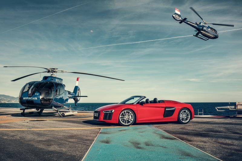 Audi R8 Spyder - Monacair Heliport